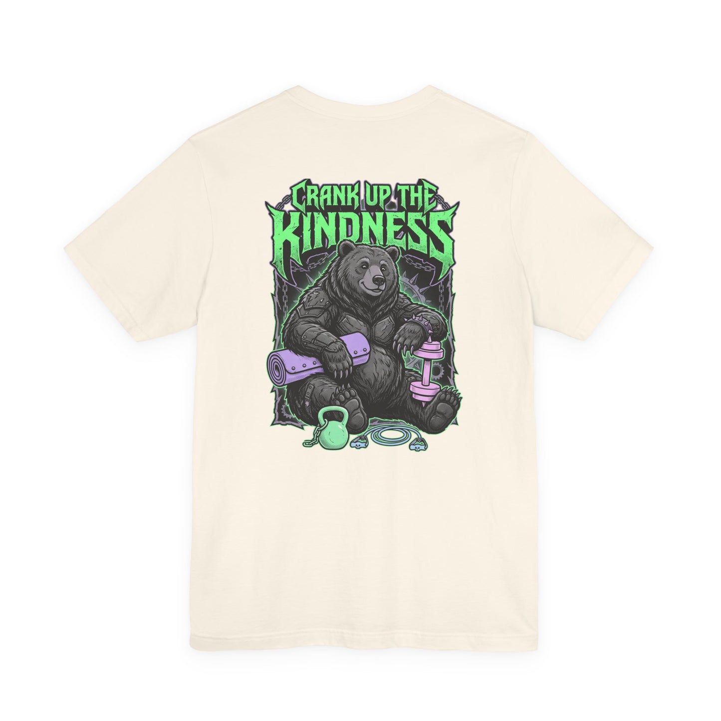 Crank Up The Kindness tee | metal wellness quote