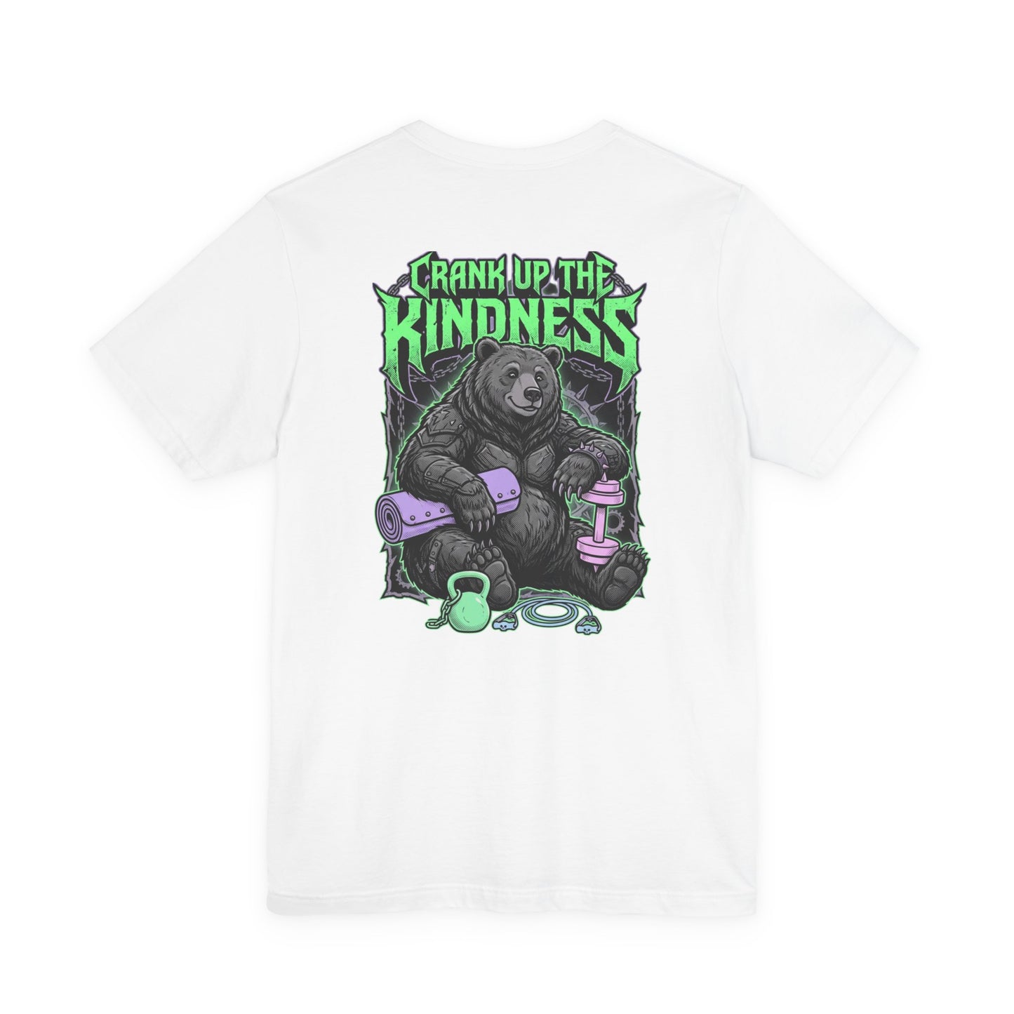 Crank Up The Kindness tee | metal wellness quote