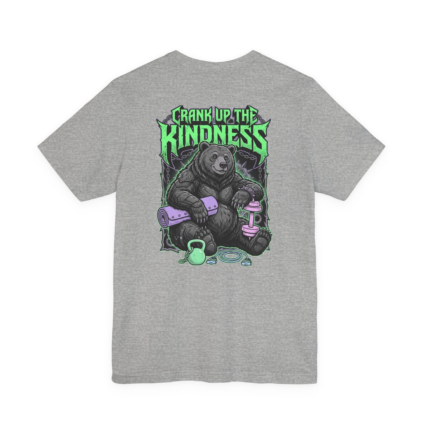 Crank Up The Kindness tee | metal wellness quote